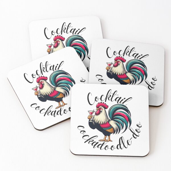 Item preview, Cocktail cock-a-doodle-doo designed and sold by DShirtRepublic.
