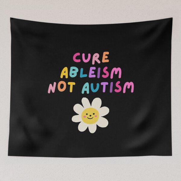 Item preview, Cure Ableism Not Autism (Black) designed and sold by mydoodlesateme.