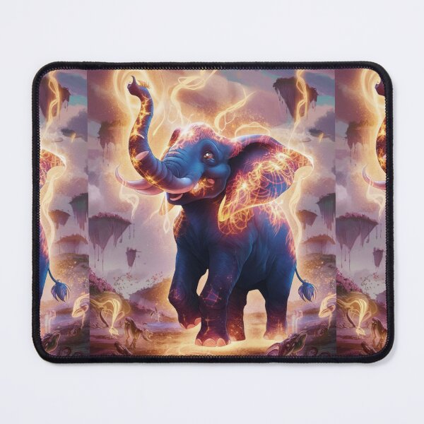 Item preview, Elephant Portrait. lightning elephant, happy elephant designed and sold by ElephantVibes.