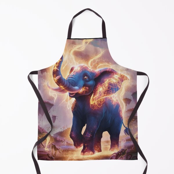 Item preview, Elephant Portrait. lightning elephant, happy elephant designed and sold by ElephantVibes.