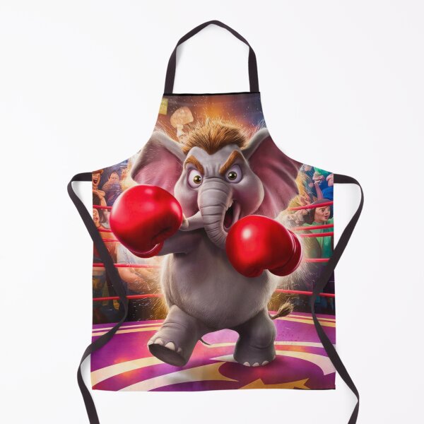 Item preview, Elephant Portrait. elephant boxing designed and sold by ElephantVibes.