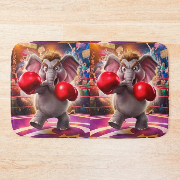 Item preview, Elephant Portrait. elephant boxing designed and sold by ElephantVibes.