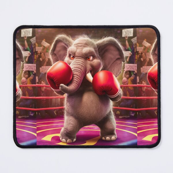 Item preview, Elephant Portrait. elephant boxing designed and sold by ElephantVibes.