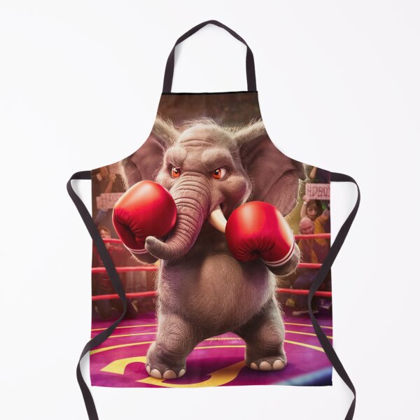 Item preview, Elephant Portrait. elephant boxing designed and sold by ElephantVibes.