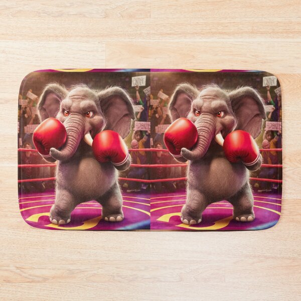 Item preview, Elephant Portrait. elephant boxing designed and sold by ElephantVibes.