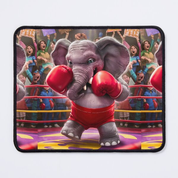 Item preview, Elephant Portrait. elephant boxing designed and sold by ElephantVibes.