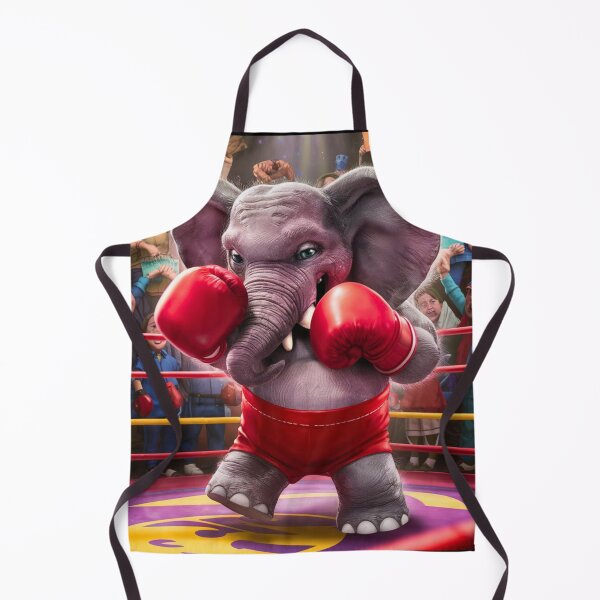 Item preview, Elephant Portrait. elephant boxing designed and sold by ElephantVibes.