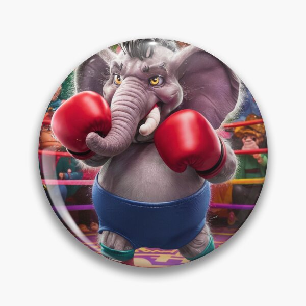 Item preview, Elephant Portrait. elephant boxing designed and sold by ElephantVibes.