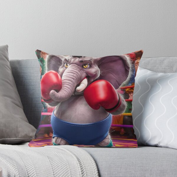 Item preview, Elephant Portrait. elephant boxing designed and sold by ElephantVibes.