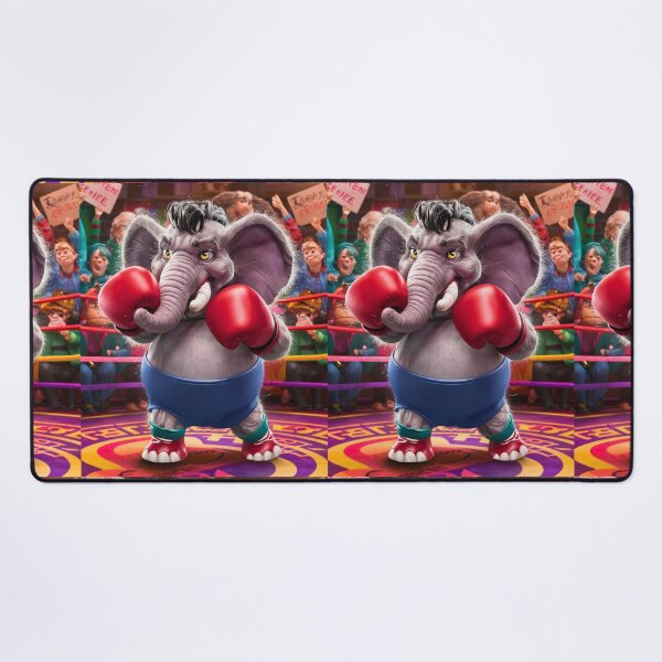 Item preview, Elephant Portrait. elephant boxing designed and sold by ElephantVibes.