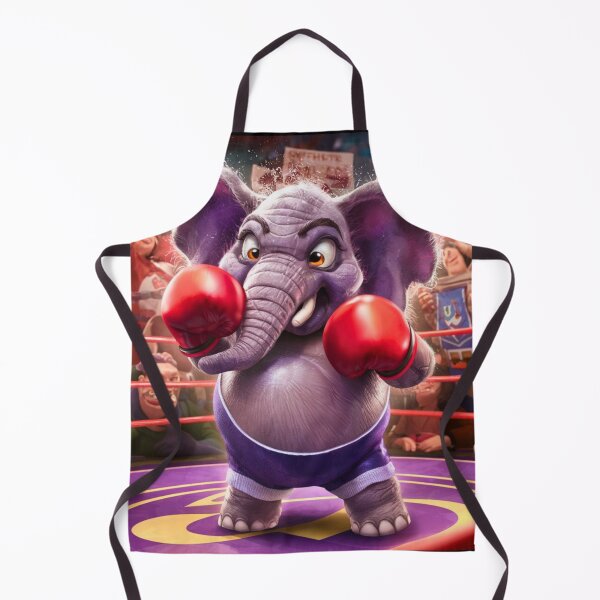 Item preview, Elephant Portrait. elephant boxing designed and sold by ElephantVibes.