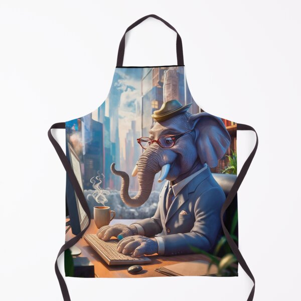 Item preview, Elephant Portrait. elephant in suit designed and sold by ElephantVibes.