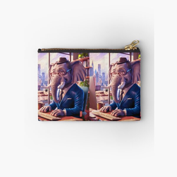 Item preview, Elephant Portrait. elephant in suit designed and sold by ElephantVibes.