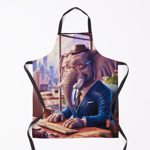 Item preview, Elephant Portrait. elephant in suit designed and sold by ElephantVibes.