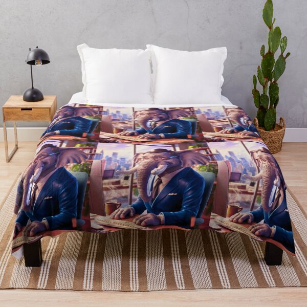 Item preview, Elephant Portrait. elephant in suit designed and sold by ElephantVibes.