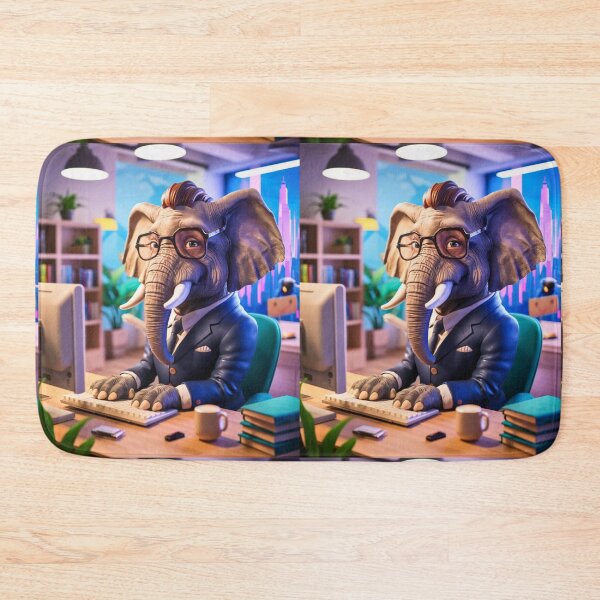 Item preview, Elephant Portrait. elephant in suit designed and sold by ElephantVibes.