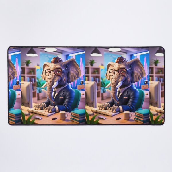 Item preview, Elephant Portrait. elephant in suit designed and sold by ElephantVibes.