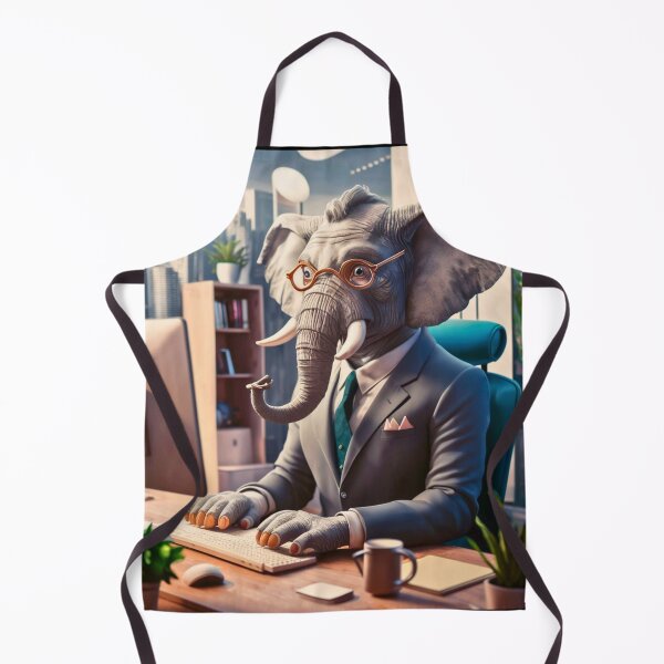 Item preview, Elephant Portrait. elephant in suit designed and sold by ElephantVibes.