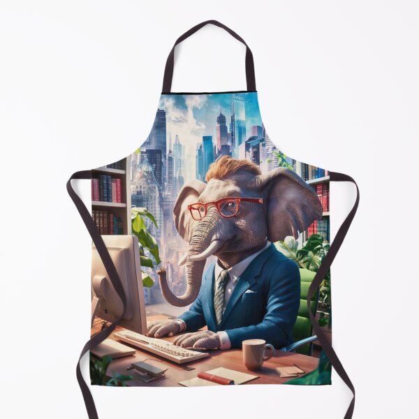 Item preview, Elephant Portrait. elephant in suit designed and sold by ElephantVibes.