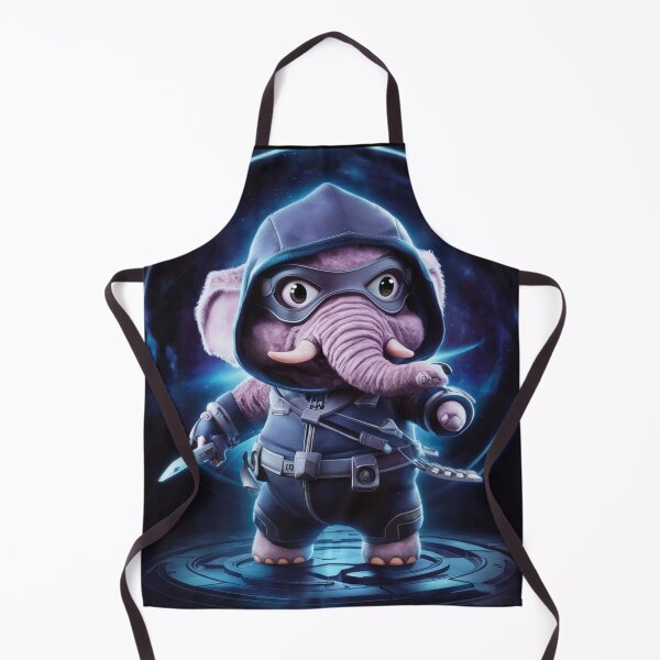 Item preview, Elephant Portrait. futuristic ninja designed and sold by ElephantVibes.