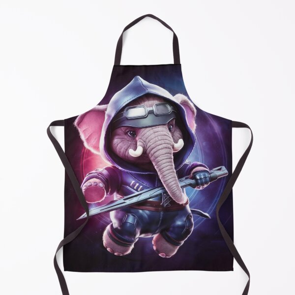 Item preview, Elephant Portrait. futuristic ninja designed and sold by ElephantVibes.