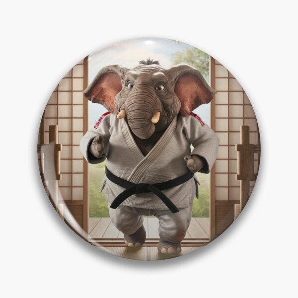 Item preview, Elephant Portrait. dojo, martial art, elephant karate designed and sold by ElephantVibes.