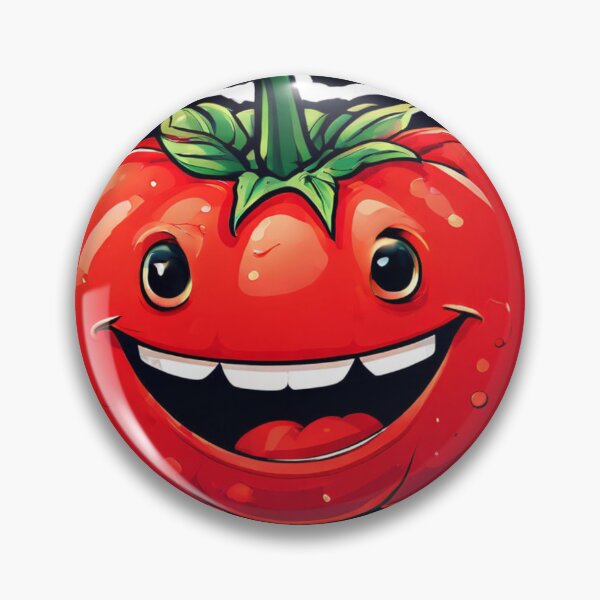 Item preview, LAUGHING TOMATO STICKER - VEGAN designed and sold by Eandbeyond.