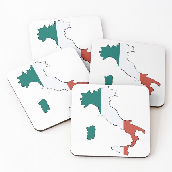 Item preview, Italy Map Flag designed and sold by Halfoun.