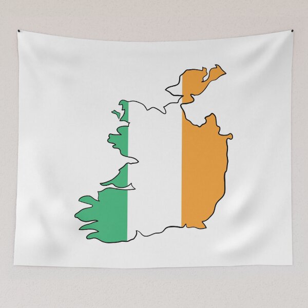 Item preview, Ireland Map Flag designed and sold by Halfoun.