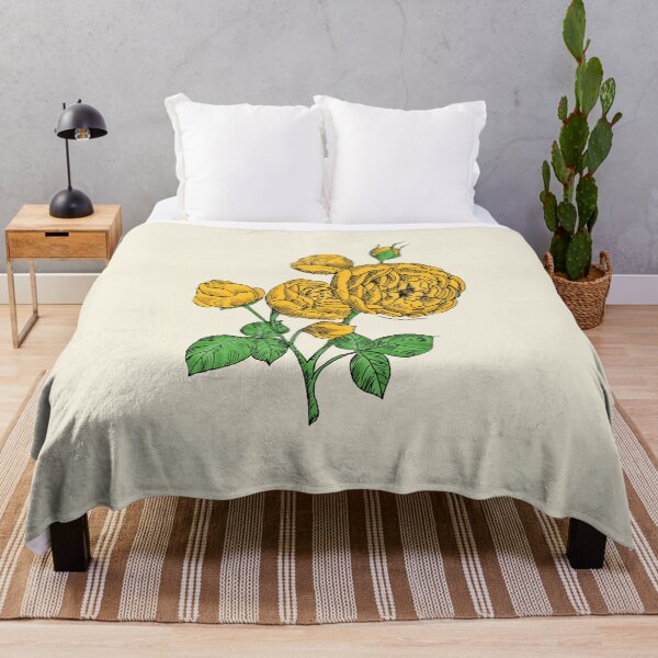 Item preview, Yellow Pompon Rose Bloom Full 26-40 Petals In 3+ Rows designed and sold by zenithcreative.