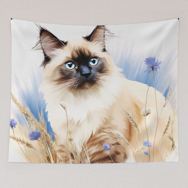 Item preview, Watercolor Birman Cat designed and sold by TheAnimalZ00.