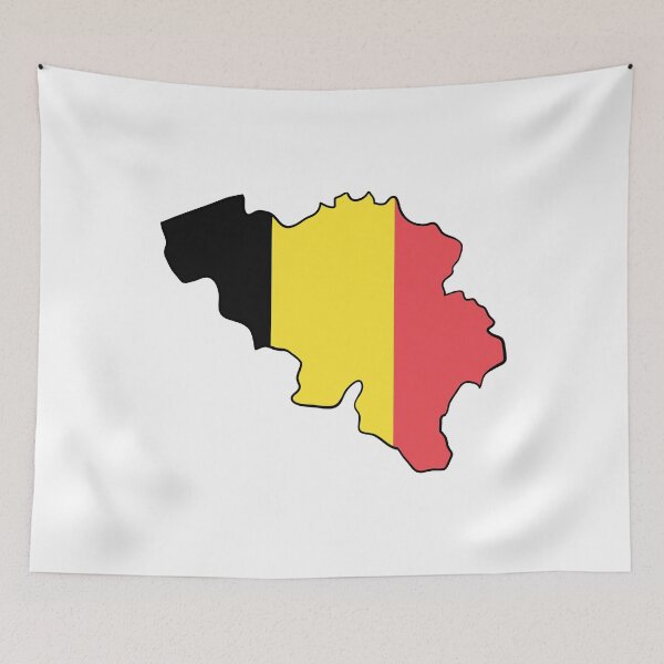 Item preview, Belgium Map Flag designed and sold by Halfoun.