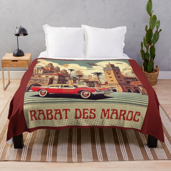 Item preview, Rabat Morocco Vintage Travel Poster designed and sold by Elouk.