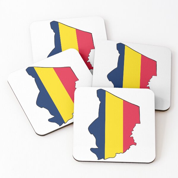 Item preview, Chad Map Flag designed and sold by Halfoun.