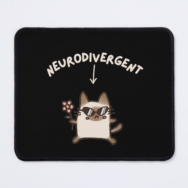 Item preview, Neurodivergent Cat designed and sold by mydoodlesateme.