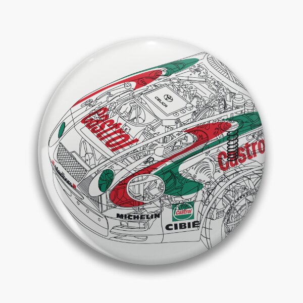 Item preview, Castrol WRC toyota celica cutaway outline sticker designed and sold by Quinn Single.