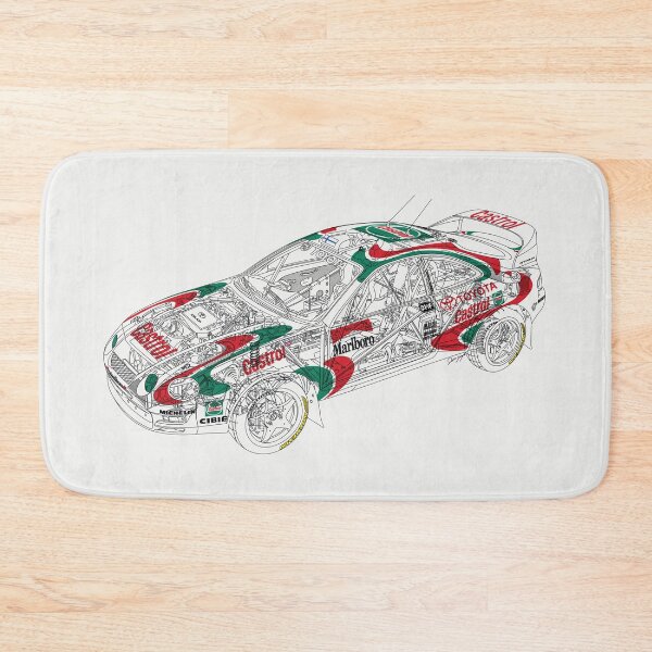 Item preview, Castrol WRC toyota celica cutaway outline sticker designed and sold by Quinn Single.