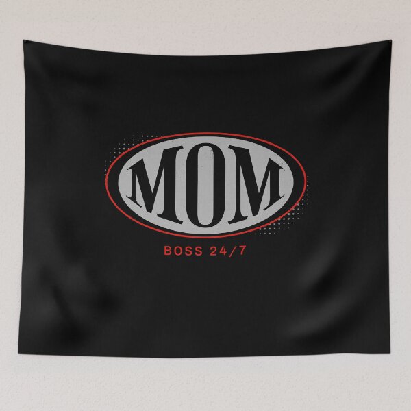Item preview, Mom Boss 24/7 Funny Cute Moms Mothers Day Mama Bossy Mommy Sarcastic Humor designed and sold by CarantinedChaos.