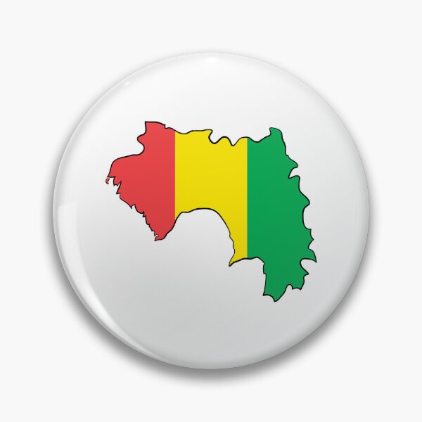 Item preview, Guinea Map Flag designed and sold by Halfoun.