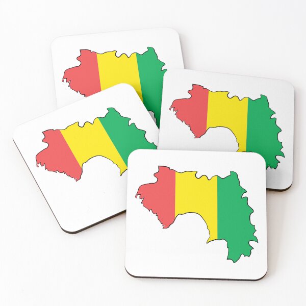 Item preview, Guinea Map Flag designed and sold by Halfoun.