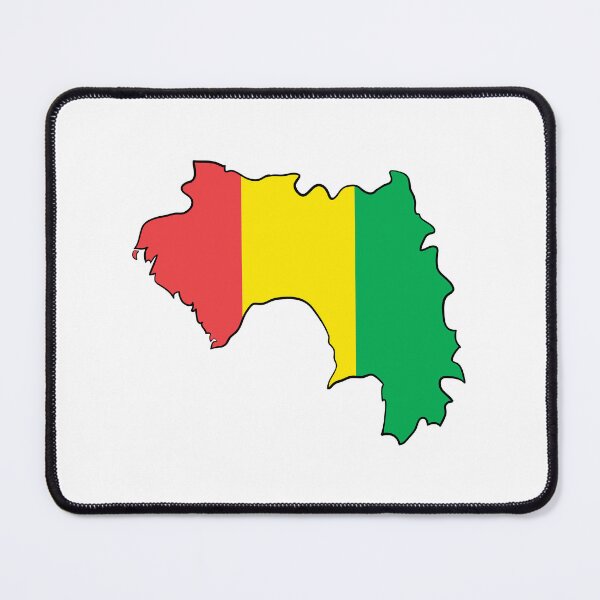 Item preview, Guinea Map Flag designed and sold by Halfoun.