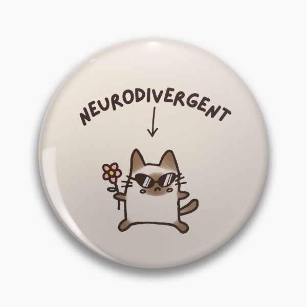 Item preview, Neurodivergent Cat (Cream) designed and sold by mydoodlesateme.