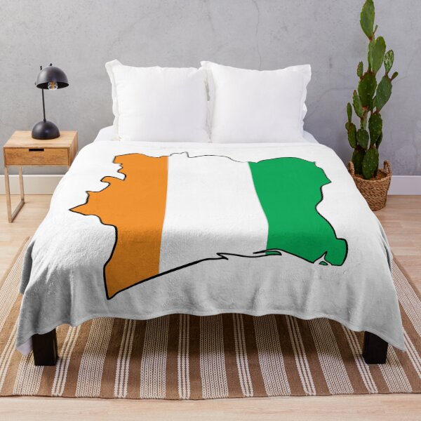 Item preview, Ivory Coast Map Flag designed and sold by Halfoun.