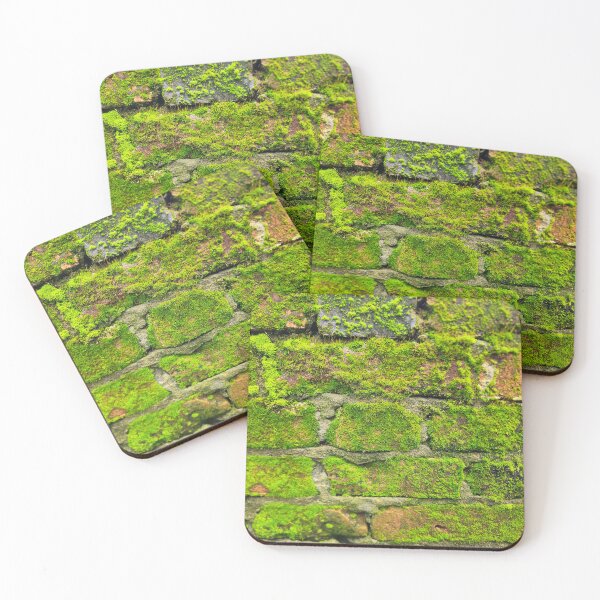 Item preview, Castle wall bricks with green moss growth designed and sold by Creative Endeavors ..
