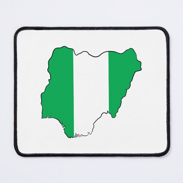 Item preview, Nigeria Map Flag designed and sold by Halfoun.
