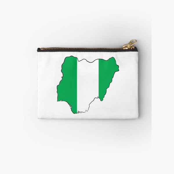 Item preview, Nigeria Map Flag designed and sold by Halfoun.