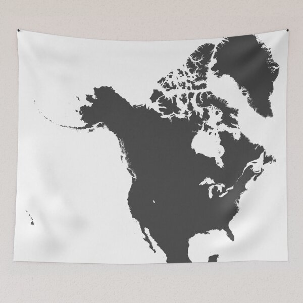 Item preview, North America Love in Charcoal designed and sold by Maren Misner.