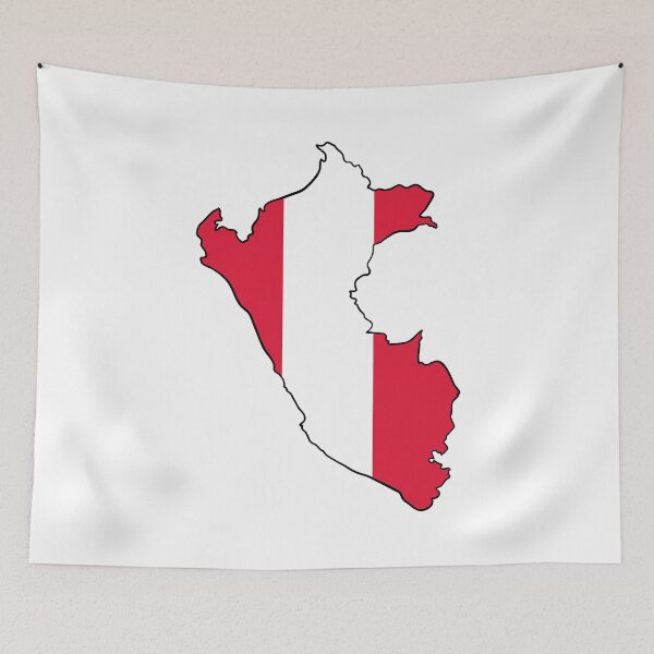 Item preview, Peru Map Flag designed and sold by Halfoun.