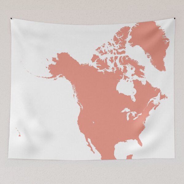 Item preview, North America Love in Coral designed and sold by Maren Misner.