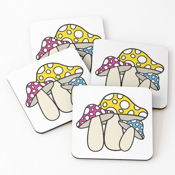 Item preview, Pansexual Pride Mushroom  designed and sold by The-Floral-One.
